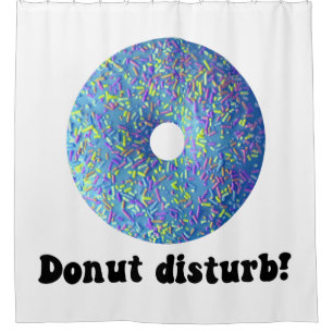 Donut disturb shower curtain