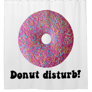 Donut disturb shower curtain