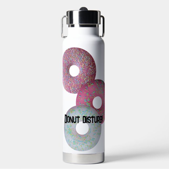 Donut disturb! water bottle (Front)