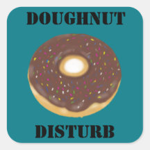 Donut do not disturb sticker