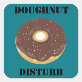 Donut do not disturb sticker