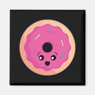 Donut Face Kawaii Food Art Magnet