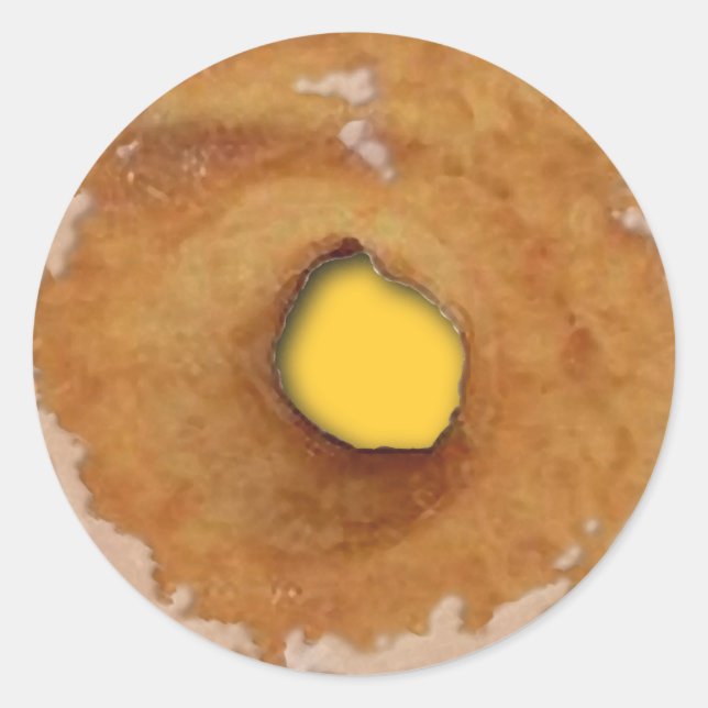 DONUT HUMOR CLASSIC ROUND STICKER (Front)