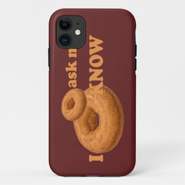 Donut Humor custom iPhone case (Back)