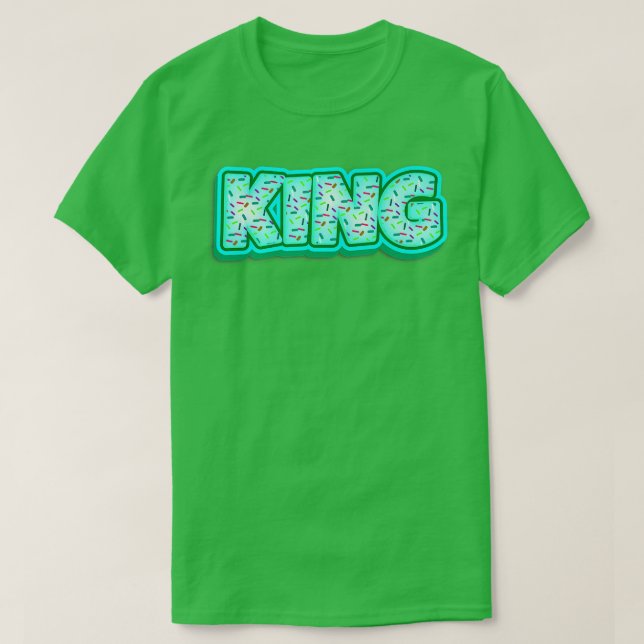 Donut King Baker Donuts Lover Baking Royalty Baked T-Shirt (Design Front)