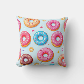 Donut Print Cushion 