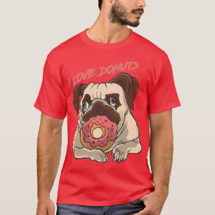 Donut Pug  T-Shirt