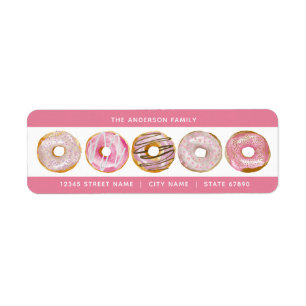 Donut Return Address Labels