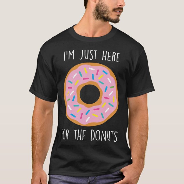 Donut Sprinkles Doughnut Fried Dough Sweet Snack D T-Shirt (Front)