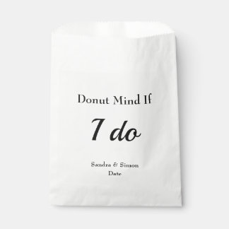 Donut Themed Wedding Favor Bags