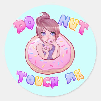 DONUT Touch Me Sticker