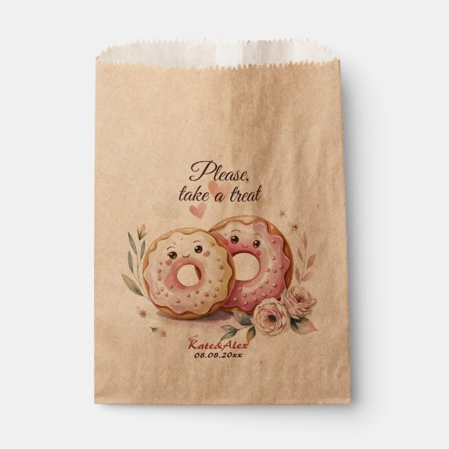 Donut Wedding Favour Bags (Front)