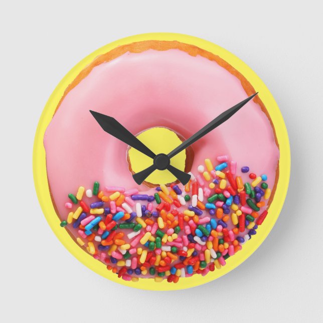 DONUTS 2   ROUND CLOCK (Front)