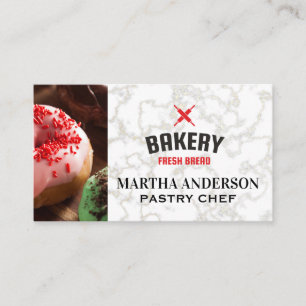 Donuts Bakery Fresh Bread Rolling Pins Business Card