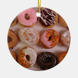 DONUTS! CERAMIC TREE DECORATION