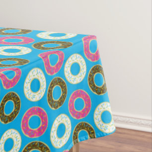 Donuts Colorful Doughnuts1st Birthday Party Theme Tablecloth
