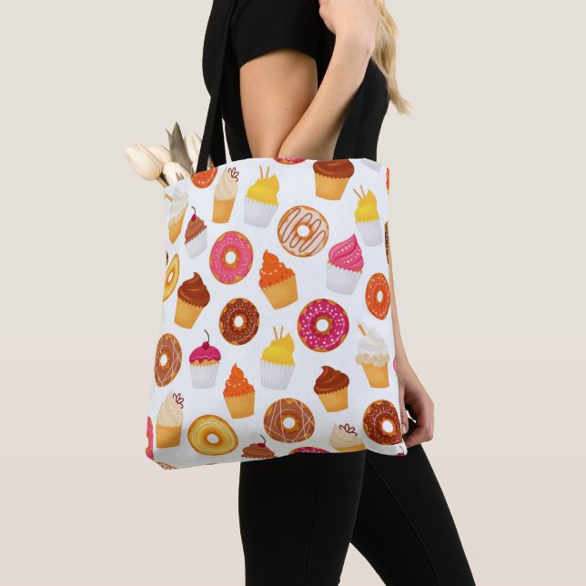 Donuts & Cupcakes   Tote Bag (Close Up)