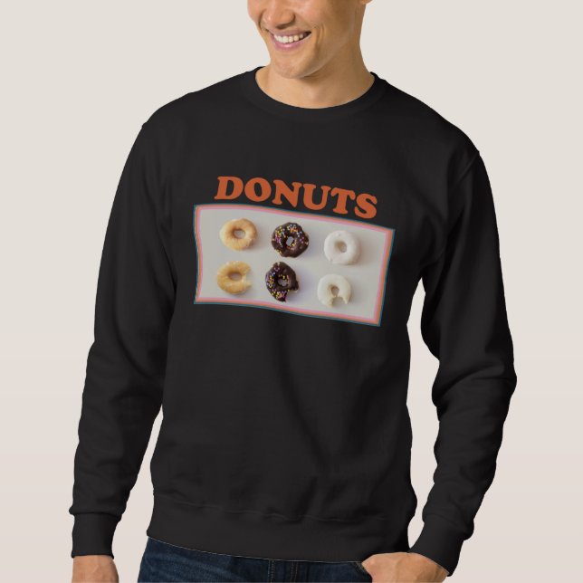 Donuts  donut  and record collector doughnut sweatshirt (Front)