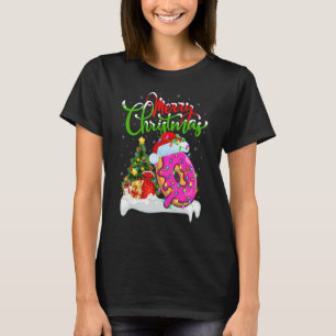 Donuts Food Xmas Decorations Santa Donuts Christ T-Shirt
