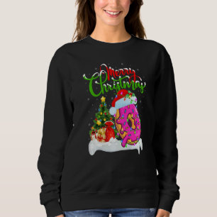 Donuts Food  Xmas Decorations Santa Donuts Christm Sweatshirt