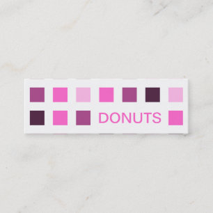 DONUTS (mod squares) Mini Business Card