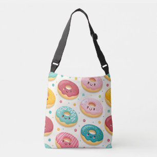 Donuts Pattern Crossbody Bag