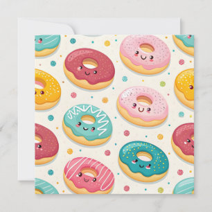 Donuts Pattern Invitation