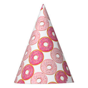 Donuts Rose party hat