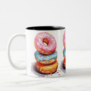 Donuts Two-Tone Coffee Mug