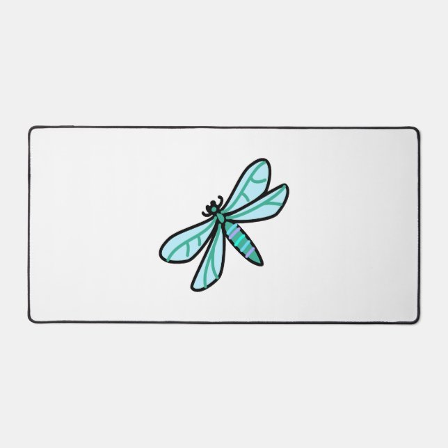 doodle a Dragonfly Desk Mat (Front)