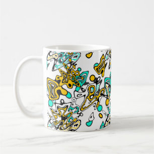 Doodle, abstract coffee mug