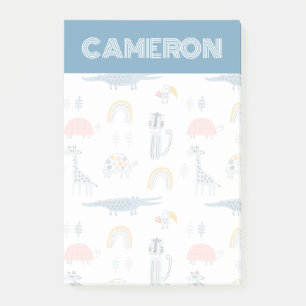 Doodle Animal Fun Pattern Post-it Notes