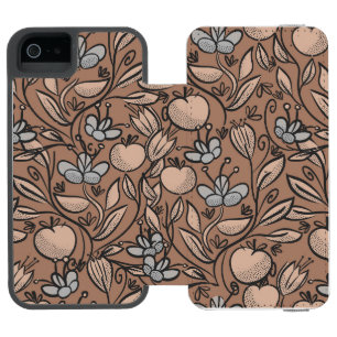 Doodle art mocha incipio watson™ iPhone 5 wallet case
