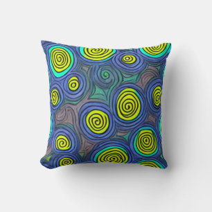 Doodle Art Swirls Cushion