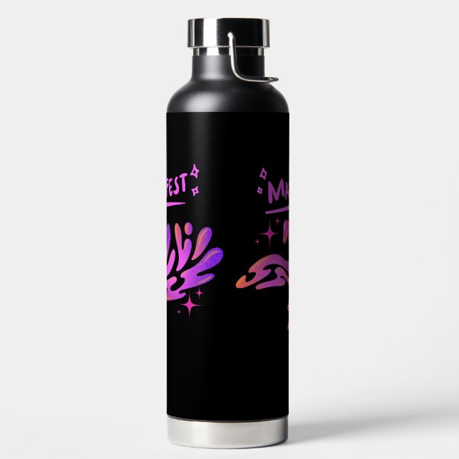 Doodle art water bottle (Left)
