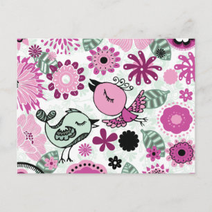 doodle birds postcard