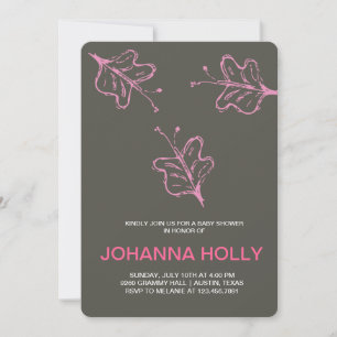 doodle butterflies invitation