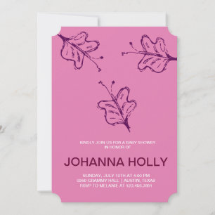 doodle butterflies invitation