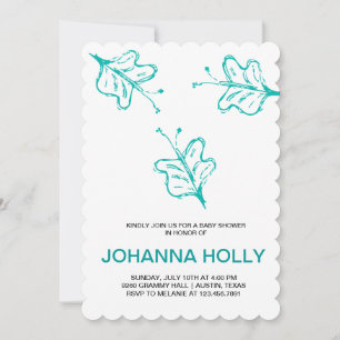 doodle butterflies invitation