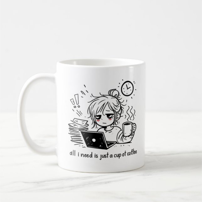 Doodle  coffee mug (Left)