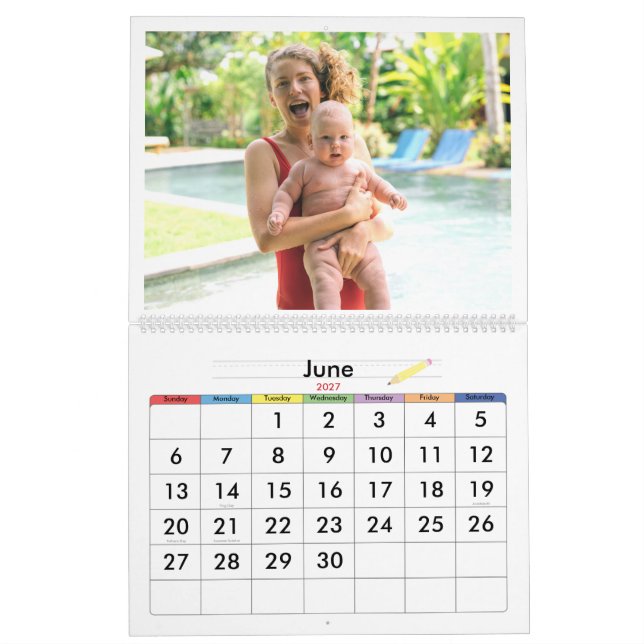 Doodle Cute & Friendly Baby Wall Calendar 2024 (Jun 2027)