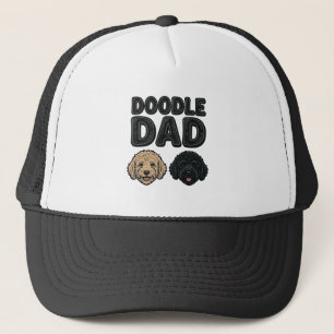 Doodle Dad Vintage Dog Dad Shirt Design_1 Trucker Hat