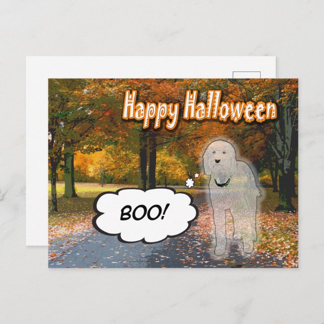Doodle Days Comics Happy Halloween Postcard (Front/Back)