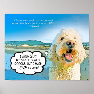 Doodle Days Comics Love My Job! Poster
