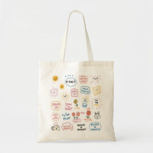 Doodle Delights: Prints to Inspire and Uplift Coff Tote Bag