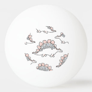Doodle Dinosaurs: Hand Drawn Fun. Ping Pong Ball