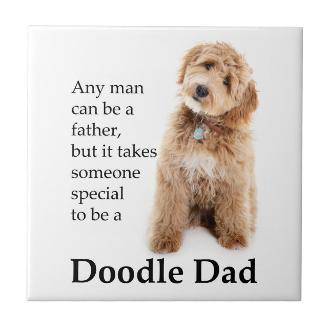 Doodle Dog Dad Tile (Front)