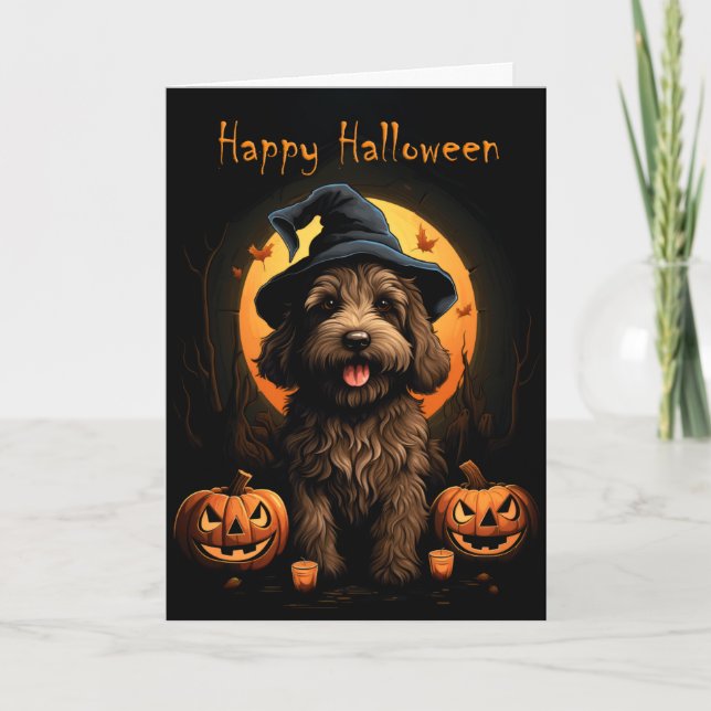 Doodle Dog Halloween Card (Front)