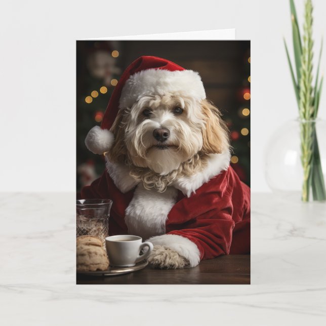 Doodle Dog Holiday Card (Front)