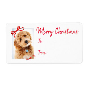 Doodle Dog Holiday Gift Stickers